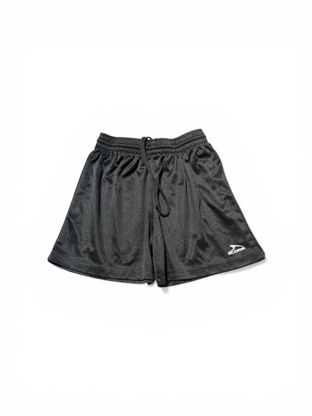 Big Boy Black Athletic Shorts with Drawstring